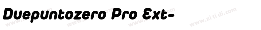 Duepuntozero Pro Ext字体转换